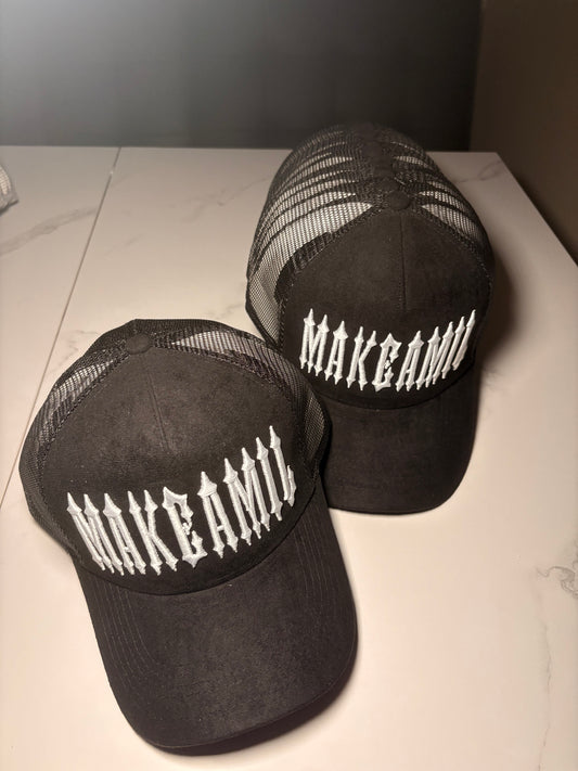 MakeAMil Signature Black Trucker