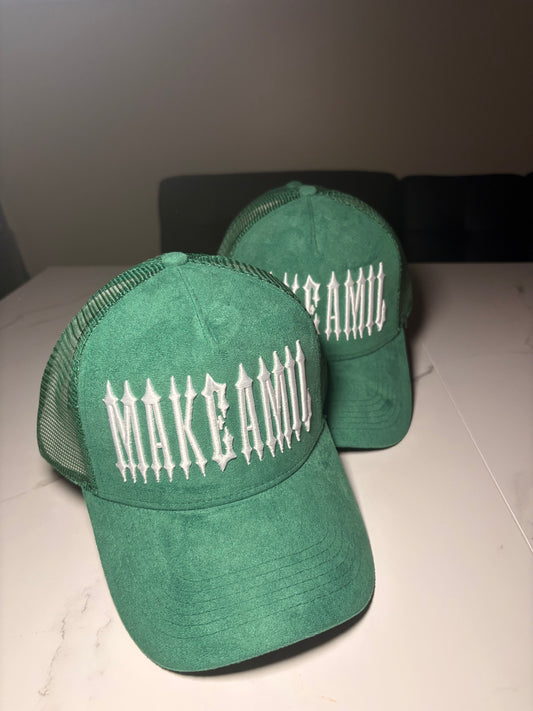 MakeAMil Signature Green Trucker