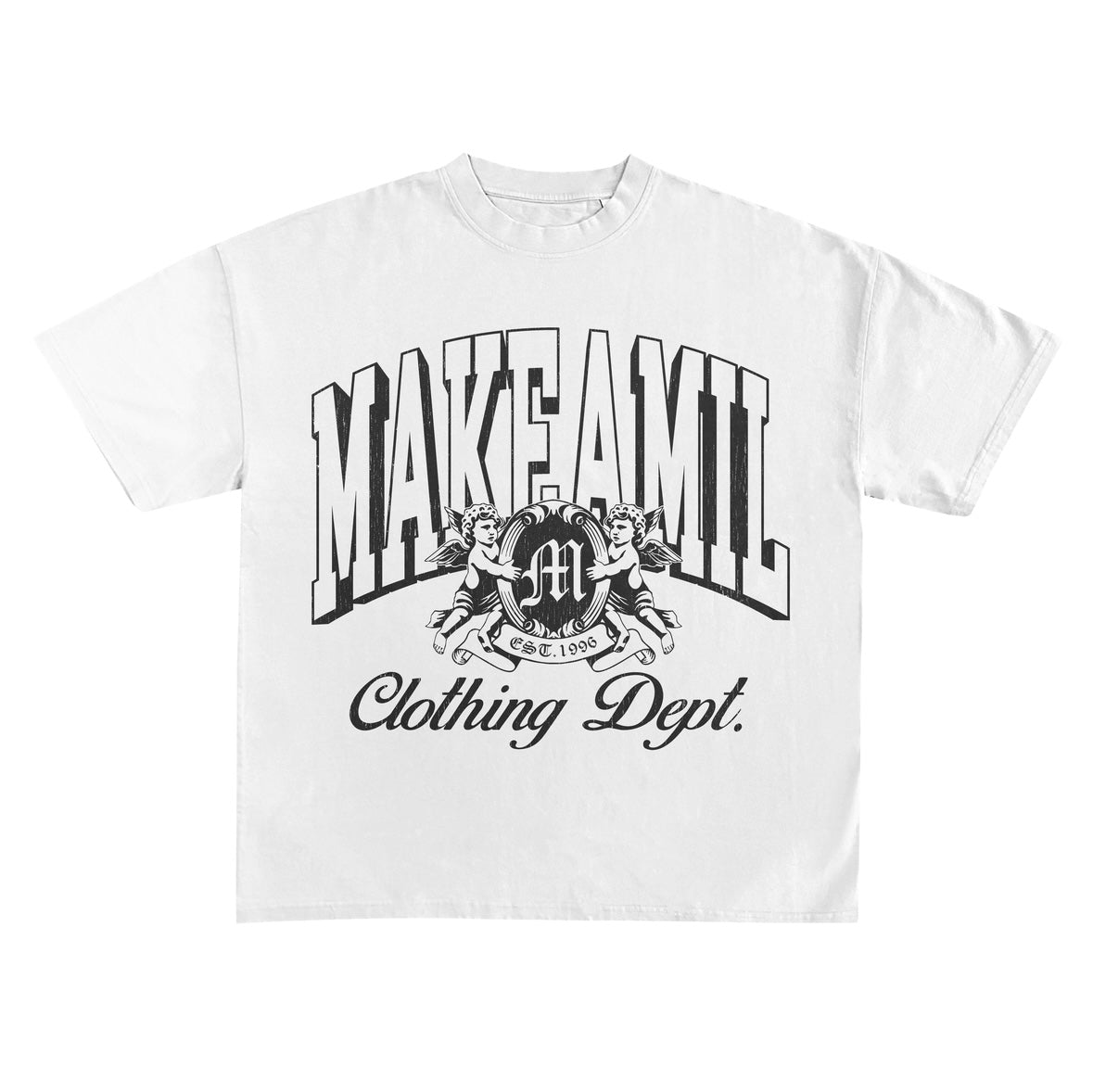 MakeAMil Clothing Dept Oversized White Tee