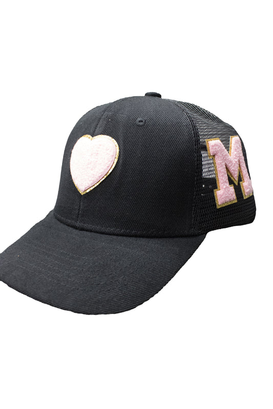 MakeAMil Womens “Pink Heart” Trucker (1 of 1)