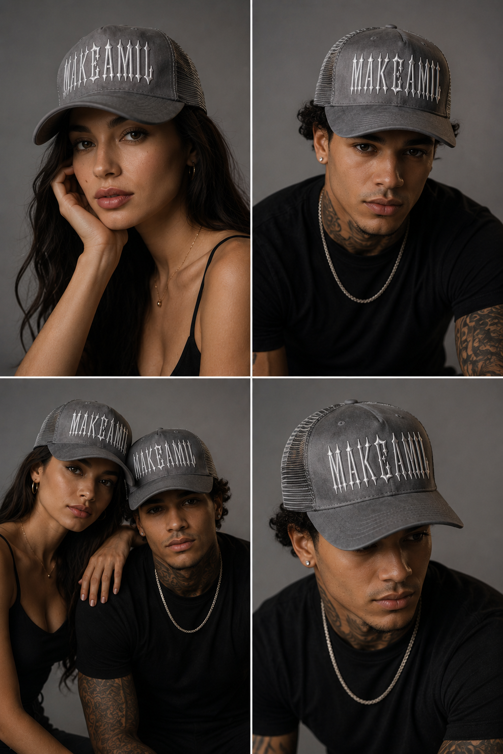 MakeAMil Signature Gray Trucker