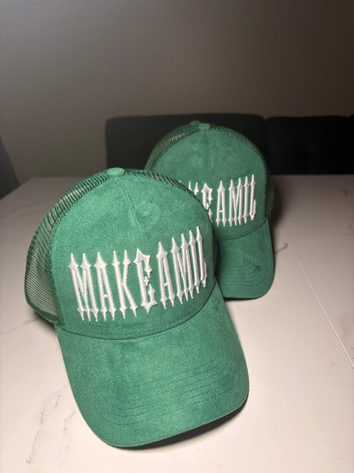 MakeAMil Signature Green Trucker