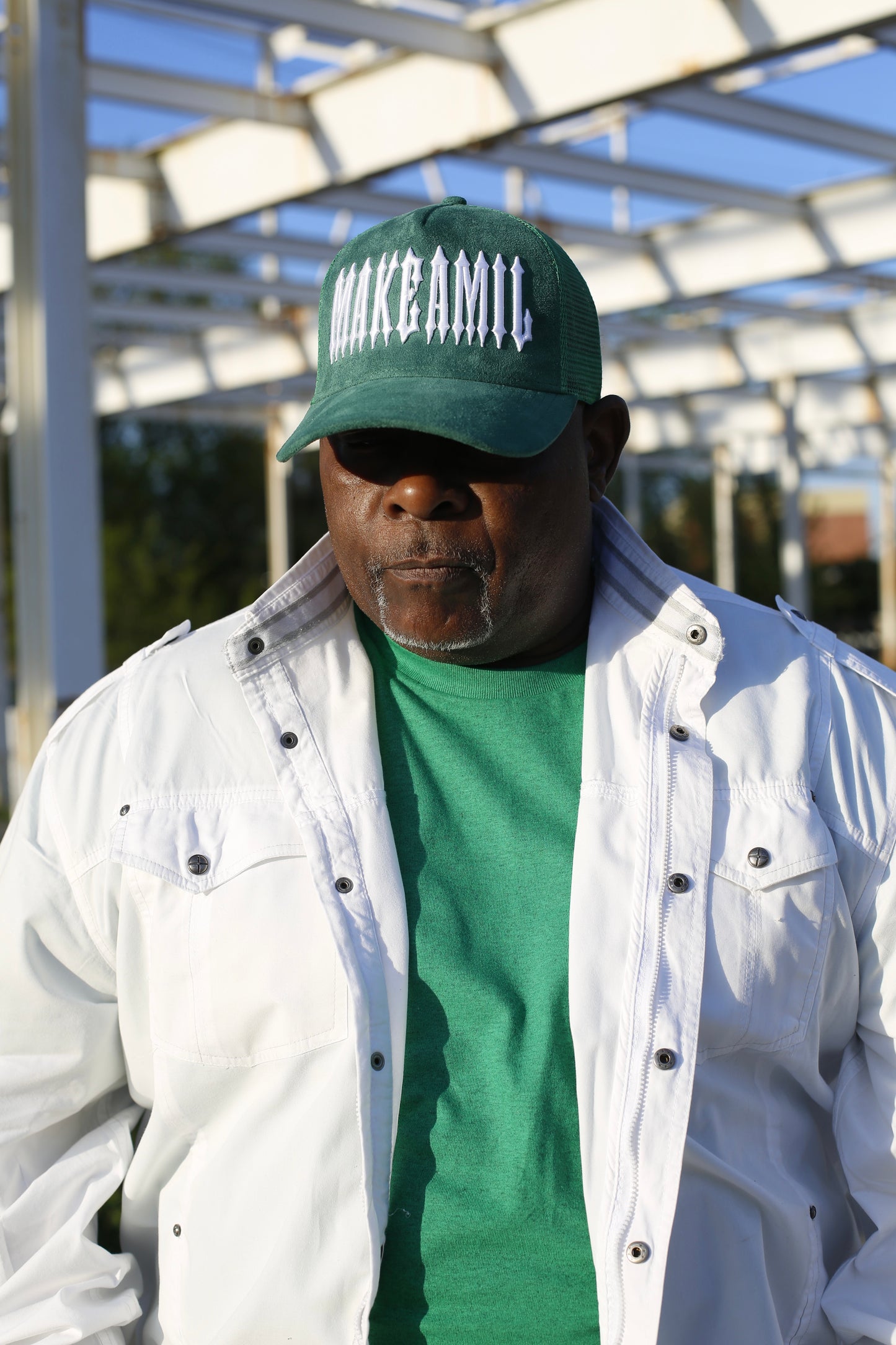 MakeAMil Signature Green Trucker