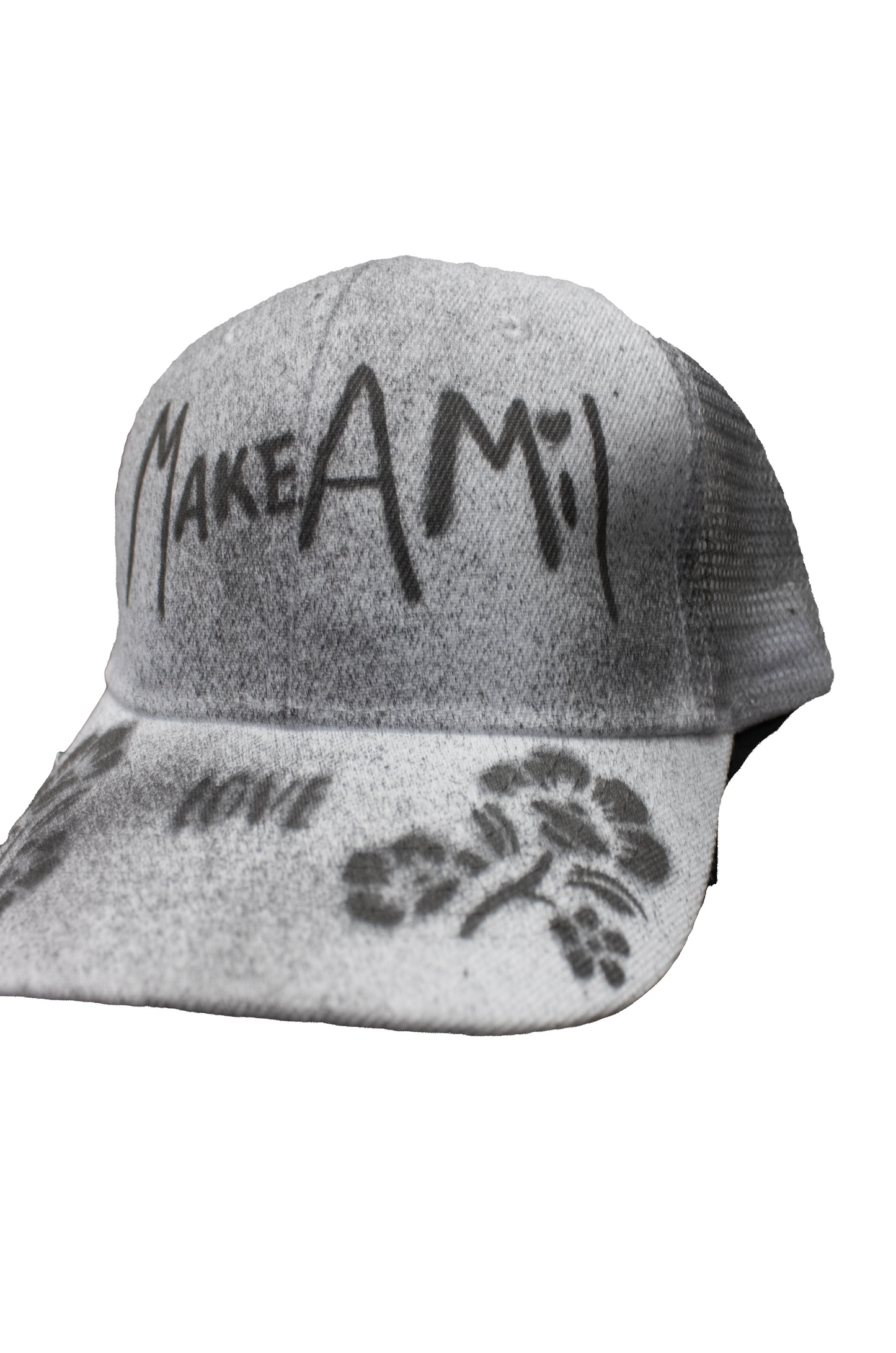 MakeAMil Black on White “Love Graffiti” Womens Trucker (1 of 1)