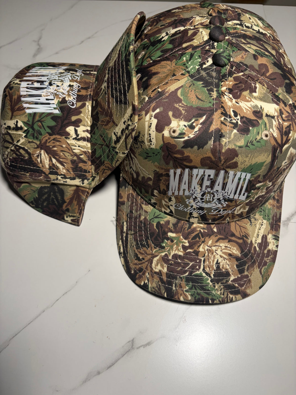 MakeAMil “Clothing Dept” Camo Baseball Cap