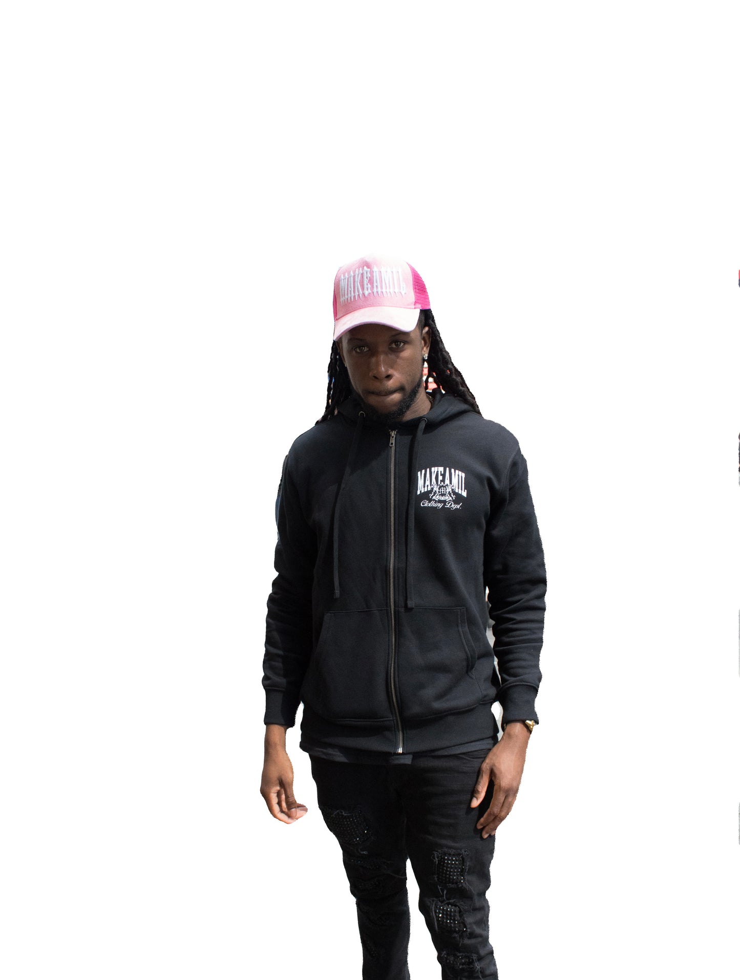 MakeAMil Clothing Dept Black Hoodie