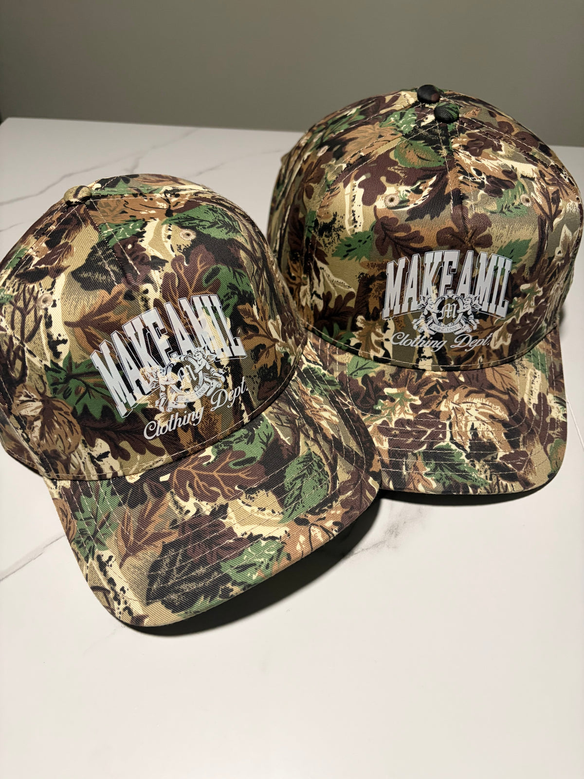 MakeAMil “Clothing Dept” Camo Baseball Cap