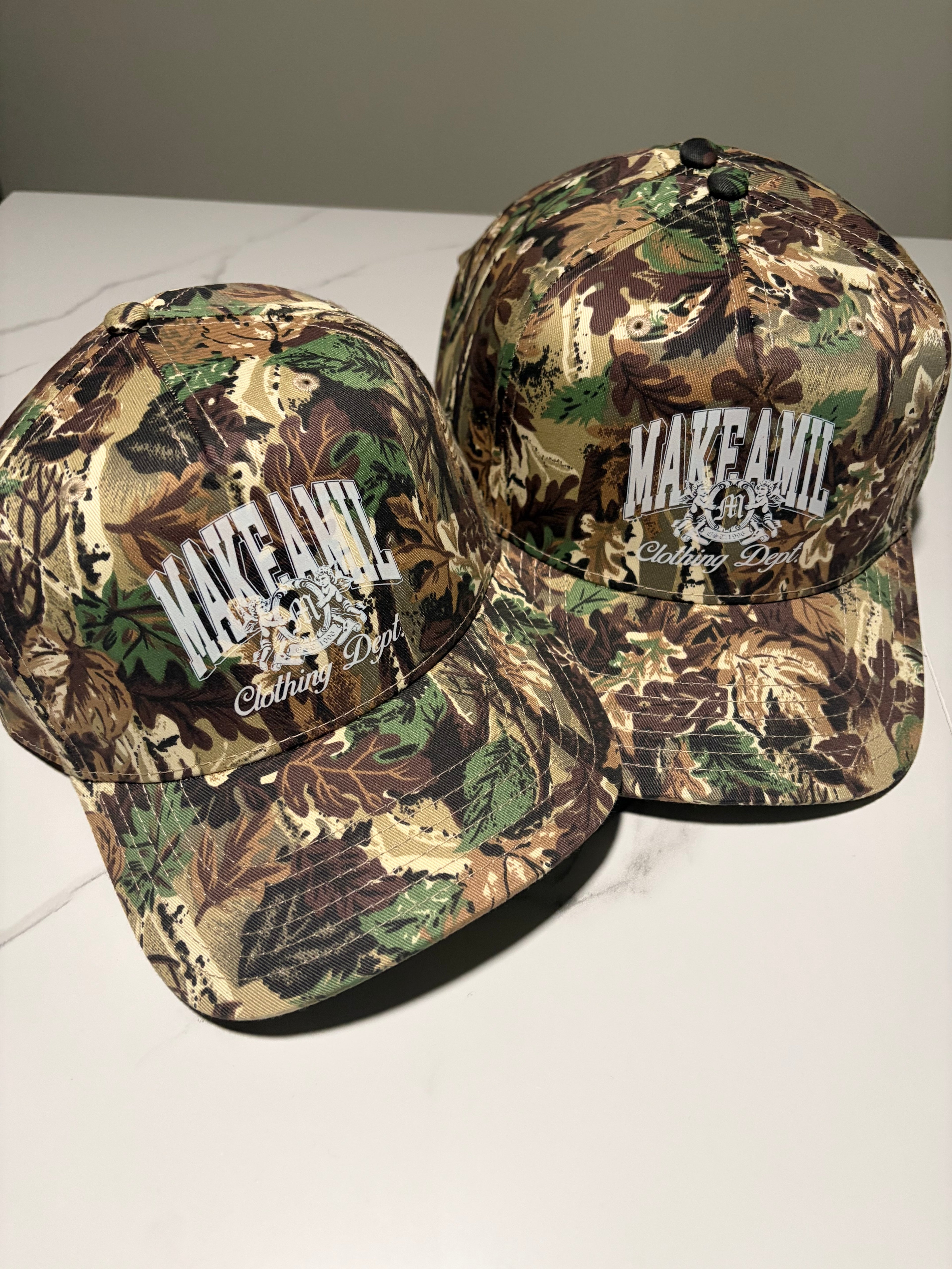 MakeAMil “Clothing Dept” Camo Baseball Cap